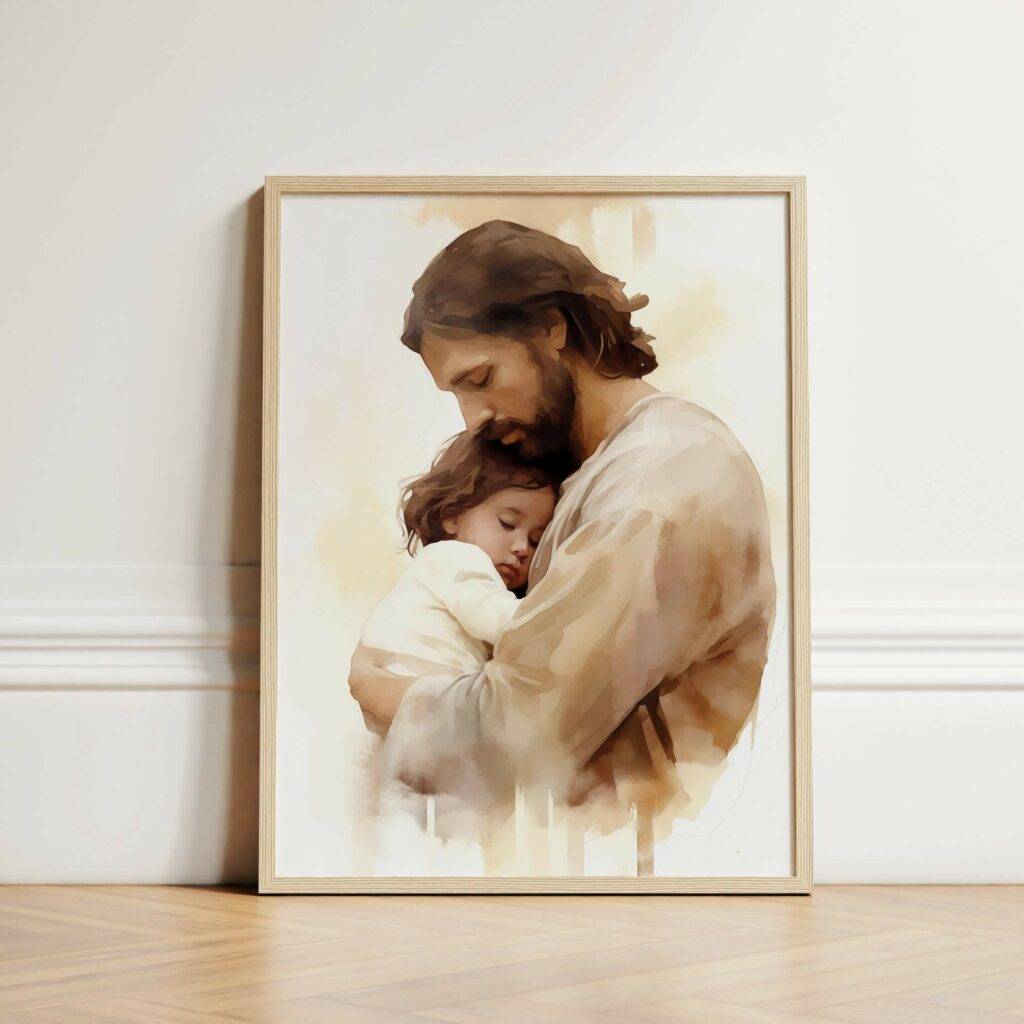 Jesus and Child Wall Art