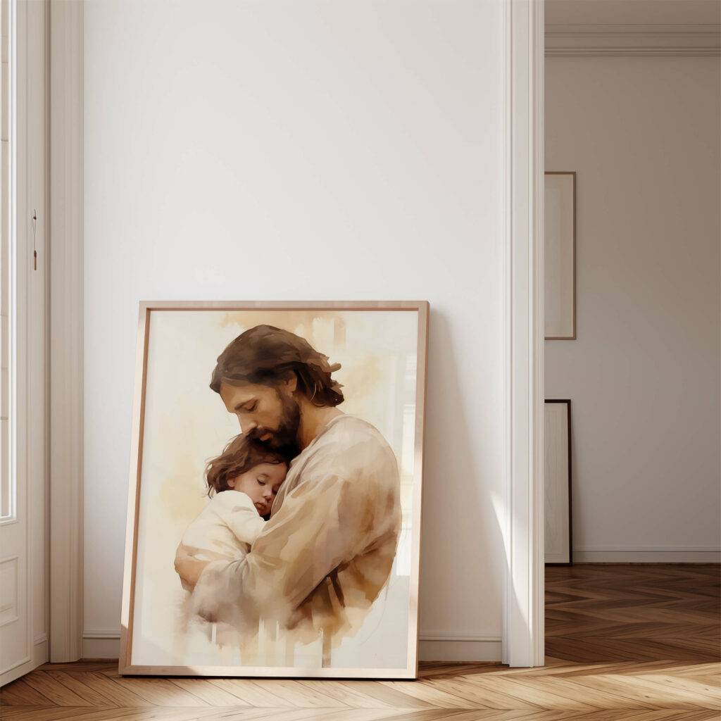 Jesus and Child Wall Art - Image 4