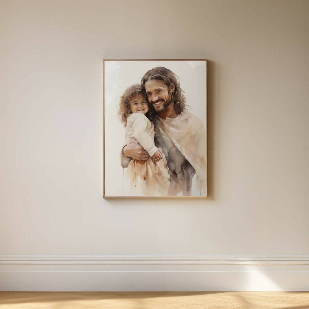 Jesus and Child Wall Art - Image 5