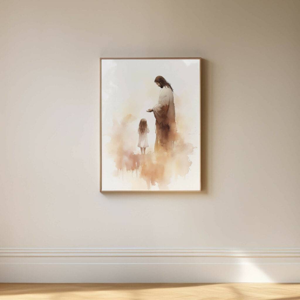 Jesus and Child Wall Art - Image 5