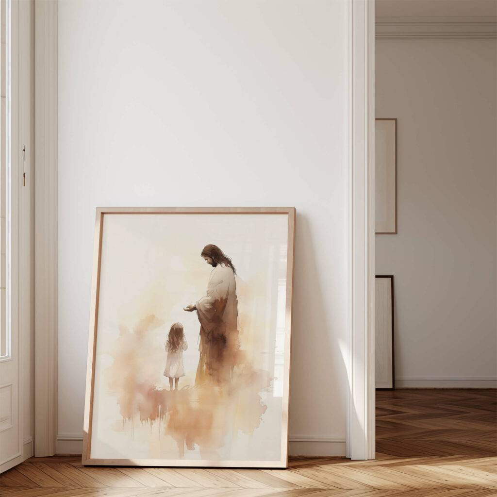 Jesus and Child Wall Art - Image 4