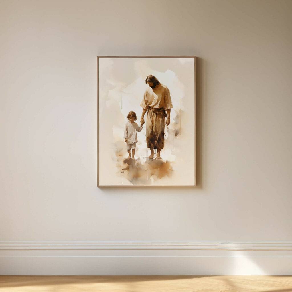 Jesus and Child Wall Art - Image 5
