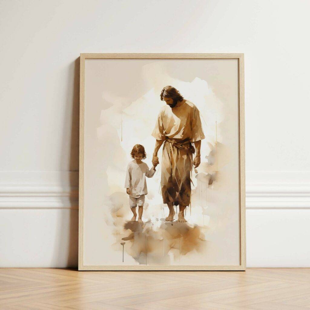 Jesus and Child Wall Art