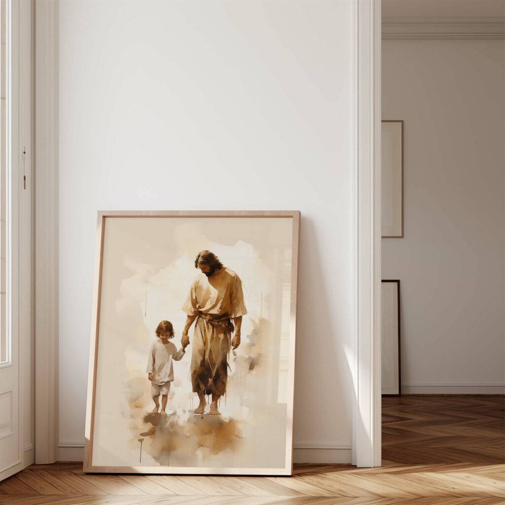 Jesus and Child Wall Art - Image 4