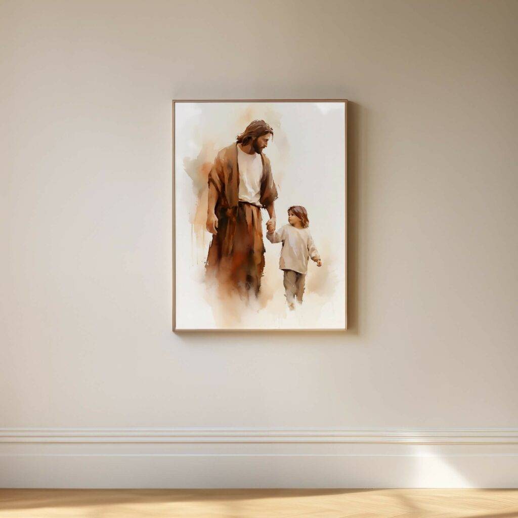 Jesus and Child Wall Art - Image 5