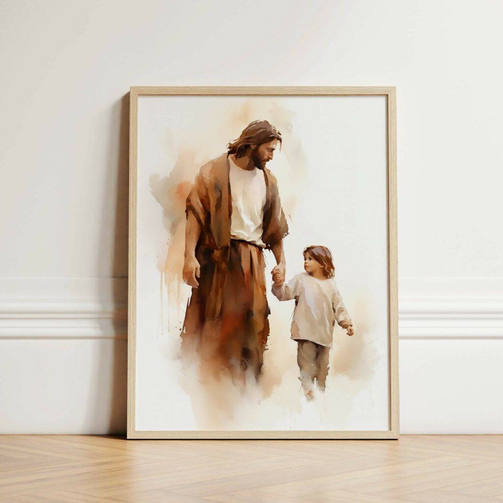 Jesus and Child Wall Art