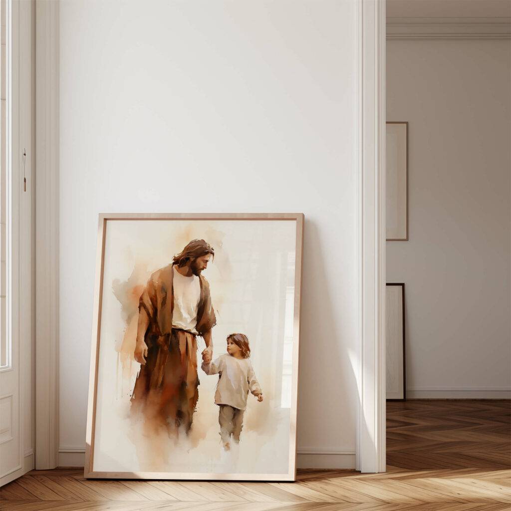Jesus and Child Wall Art - Image 4