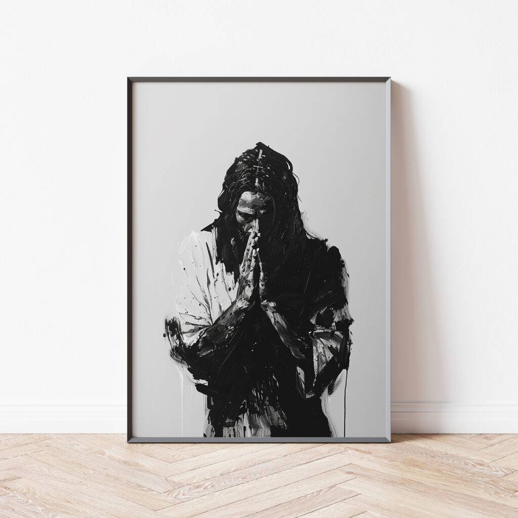 Jesus Praying Wall Art