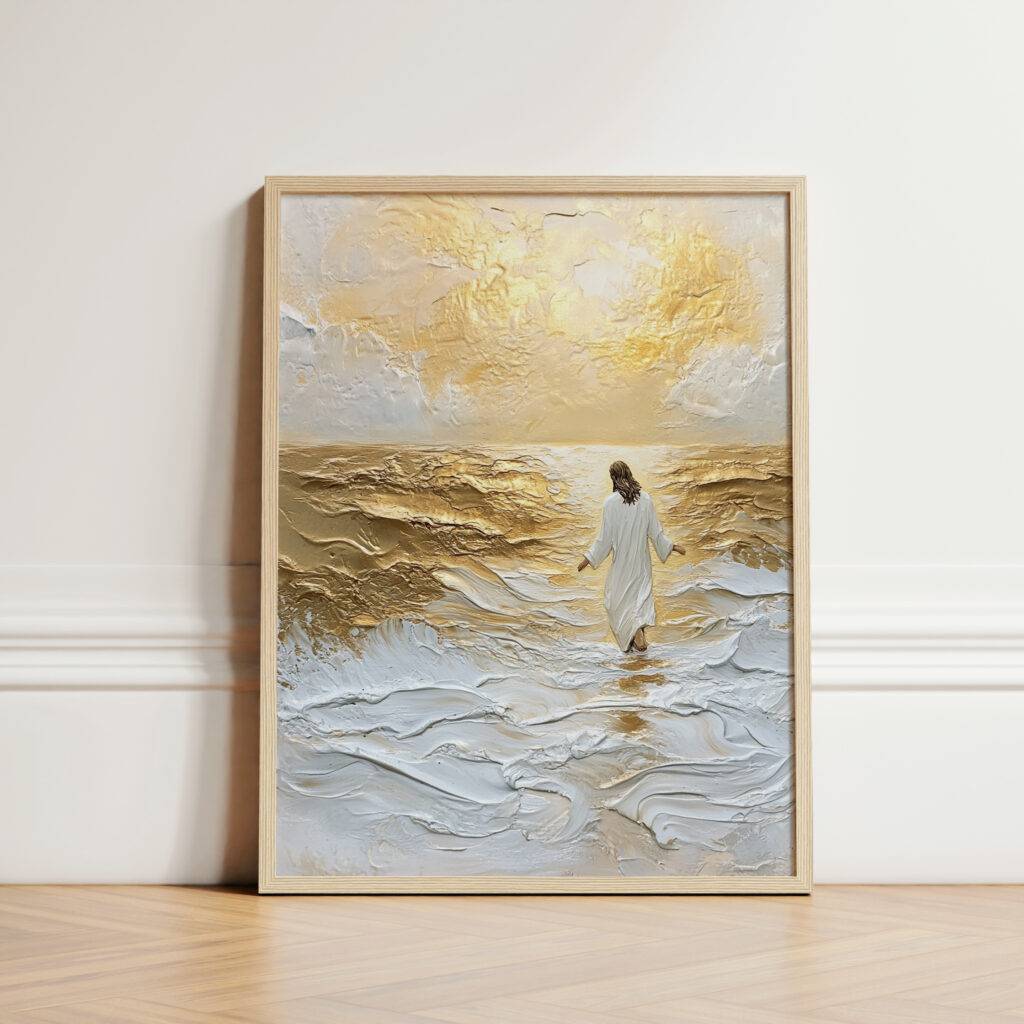 Jesus Walking on Water Wall Art