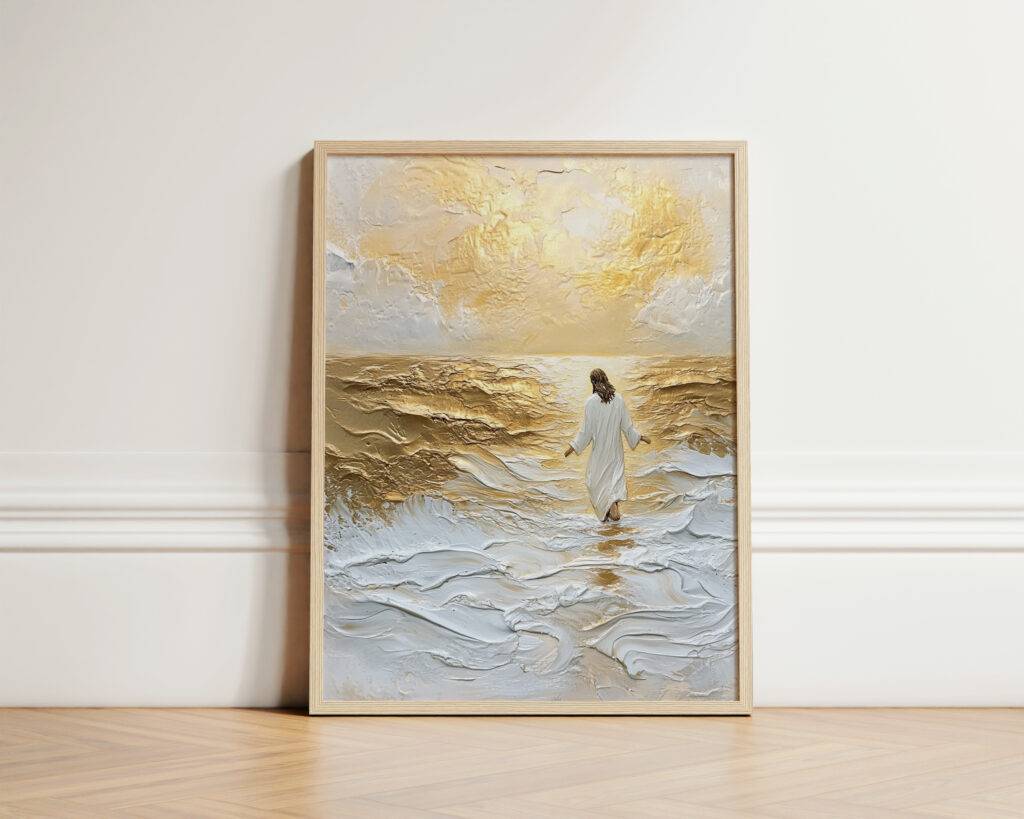 Jesus Walking on Water Wall Art