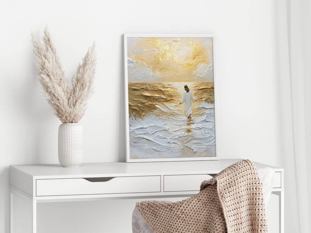 Jesus Walking on Water Wall Art - Image 3