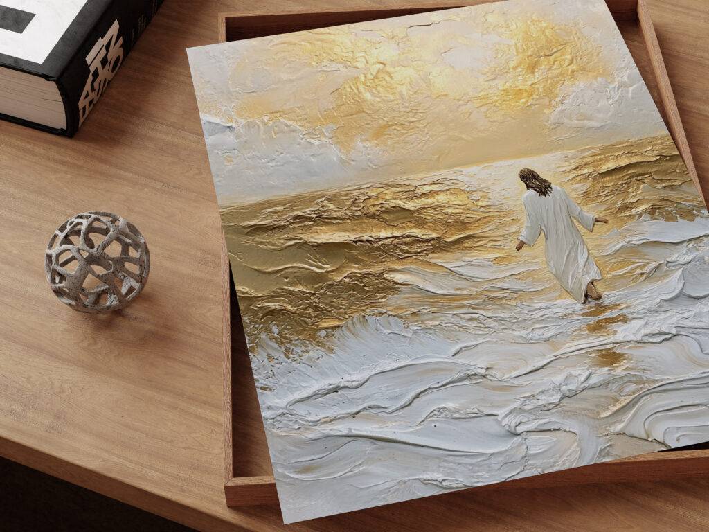 Jesus Walking on Water Wall Art - Image 4